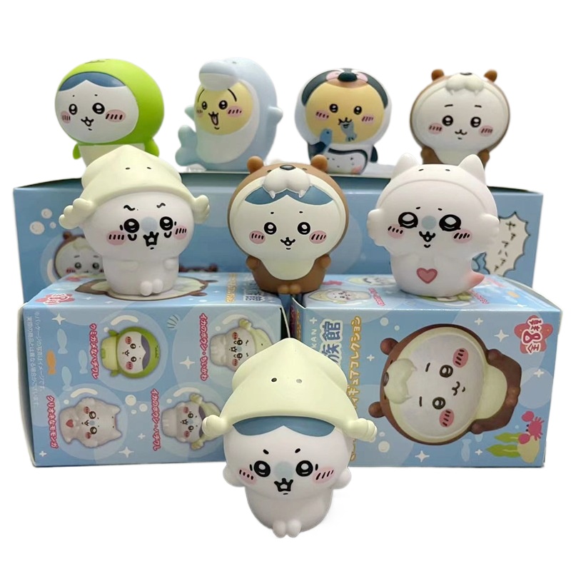 Resin Art Case - Набор из 8 фигурок Kawaii Chiikawa