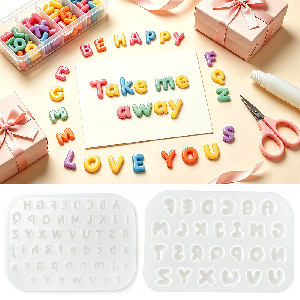 Resin Art Alphabet - Новая силиконовая форма для изготовления украшений