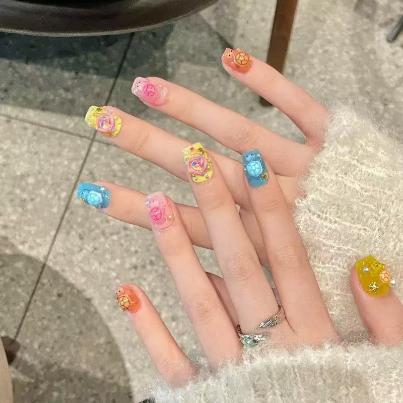 Resin Art Case - 100 миниатюрных разноцветных смоляных шармов в