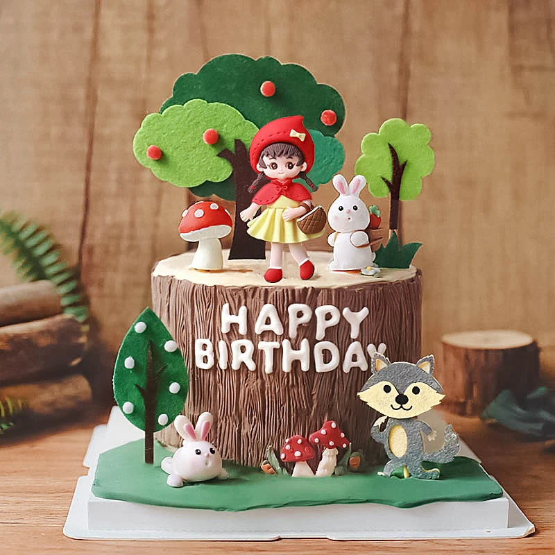 Resin Art Alphabet - Украшение торта, выпечки детская девушка волк