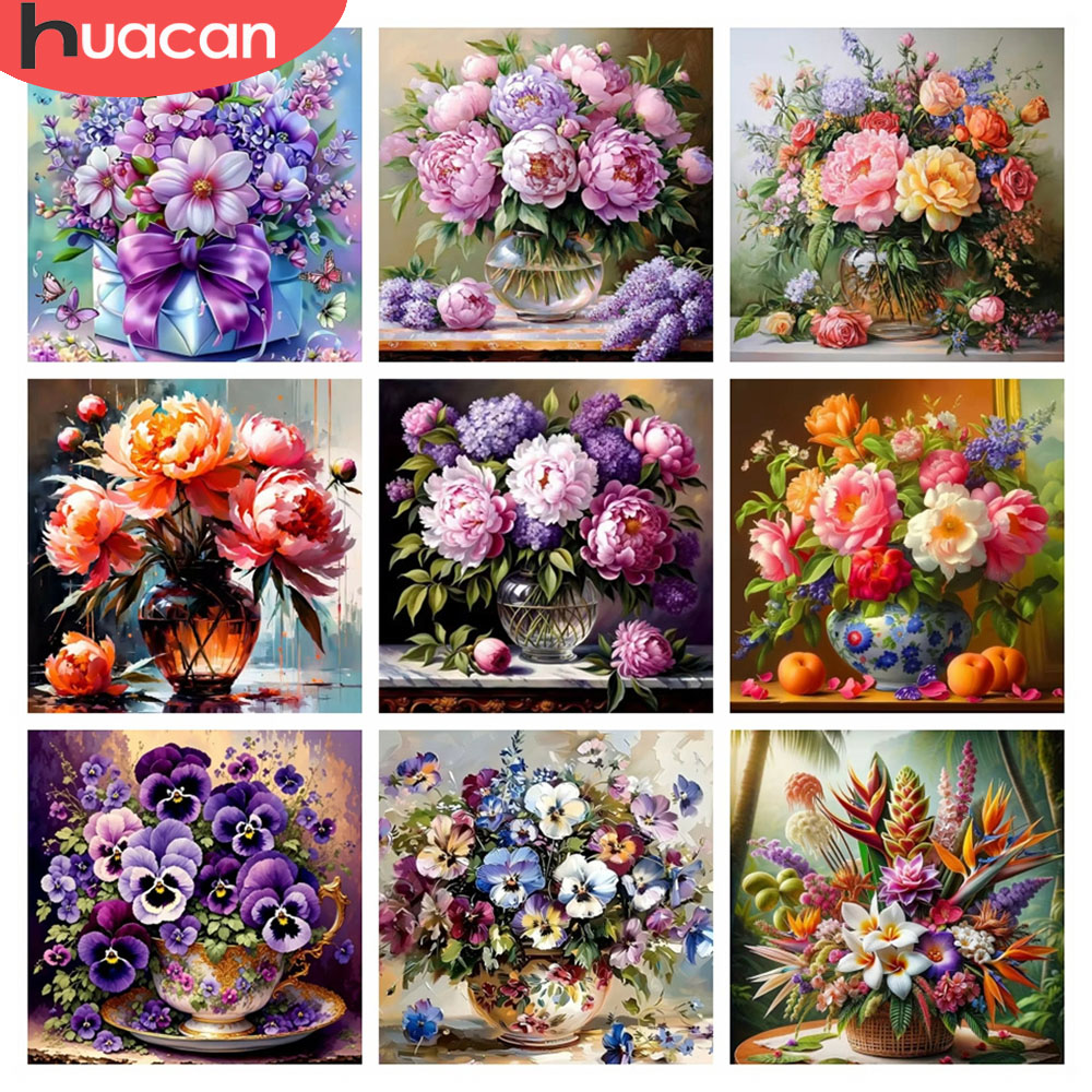 HUACAN 5D Алмазная мозаика Роз – обзор и цена Resin Art Wallpaper
