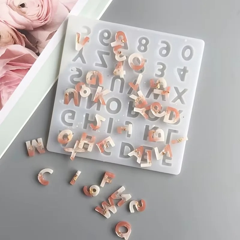 Маленькая силиконовая форма из – обзор и цена Resin Art Alphabet
