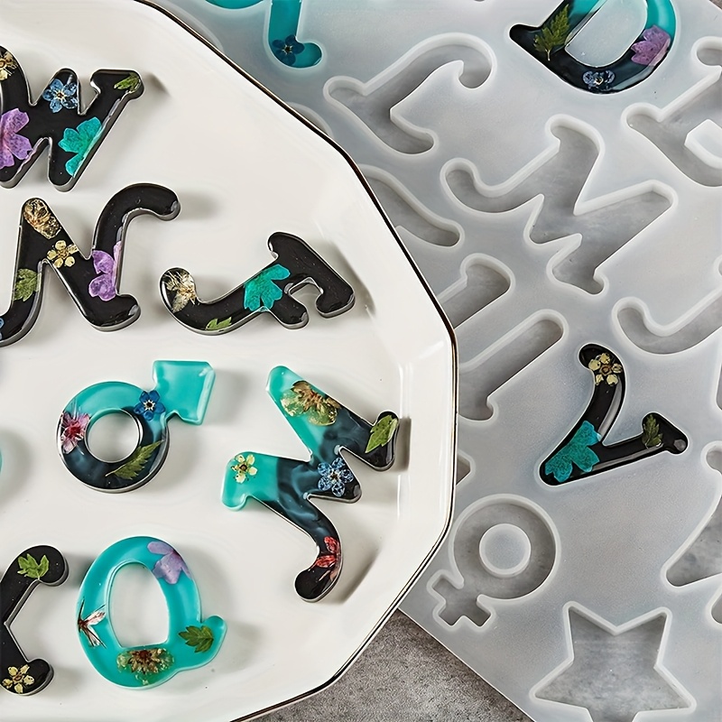 Силиконовая форма для литья из – обзор и цена Resin Art Alphabet