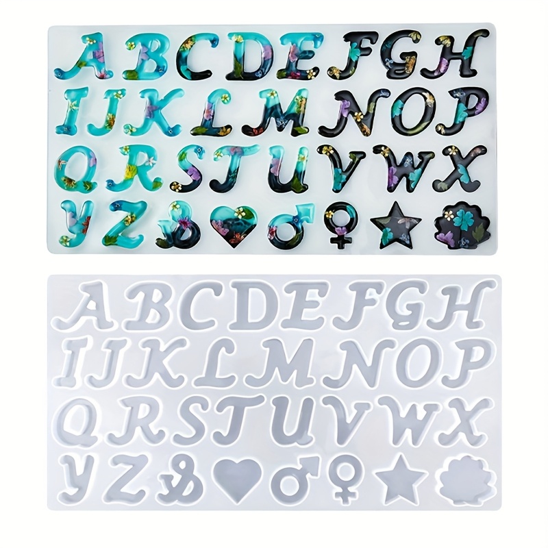 Силиконовая форма для литья из – обзор и цена Resin Art Alphabet