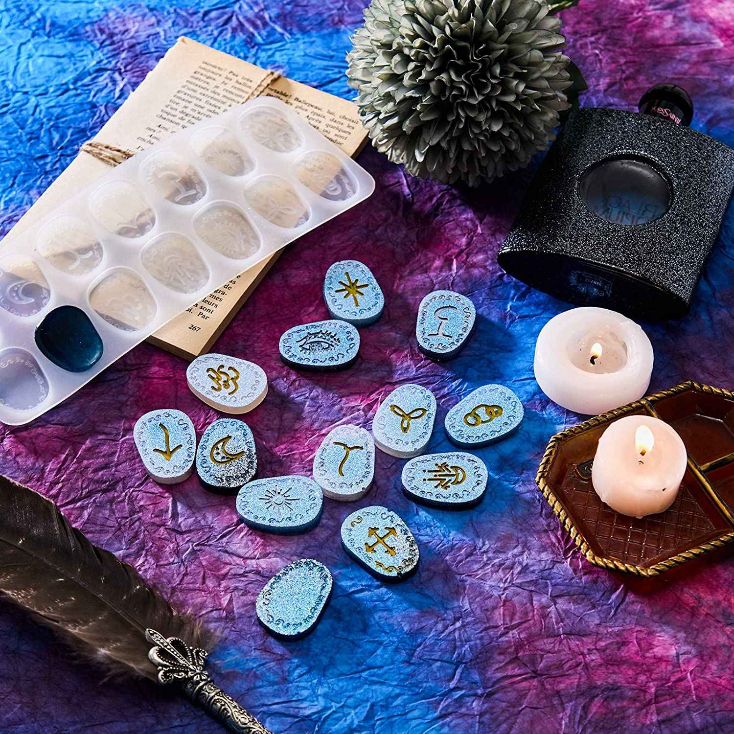 ABWZ-Силиконовая форма для рун – обзор и цена Resin Art Alphabet