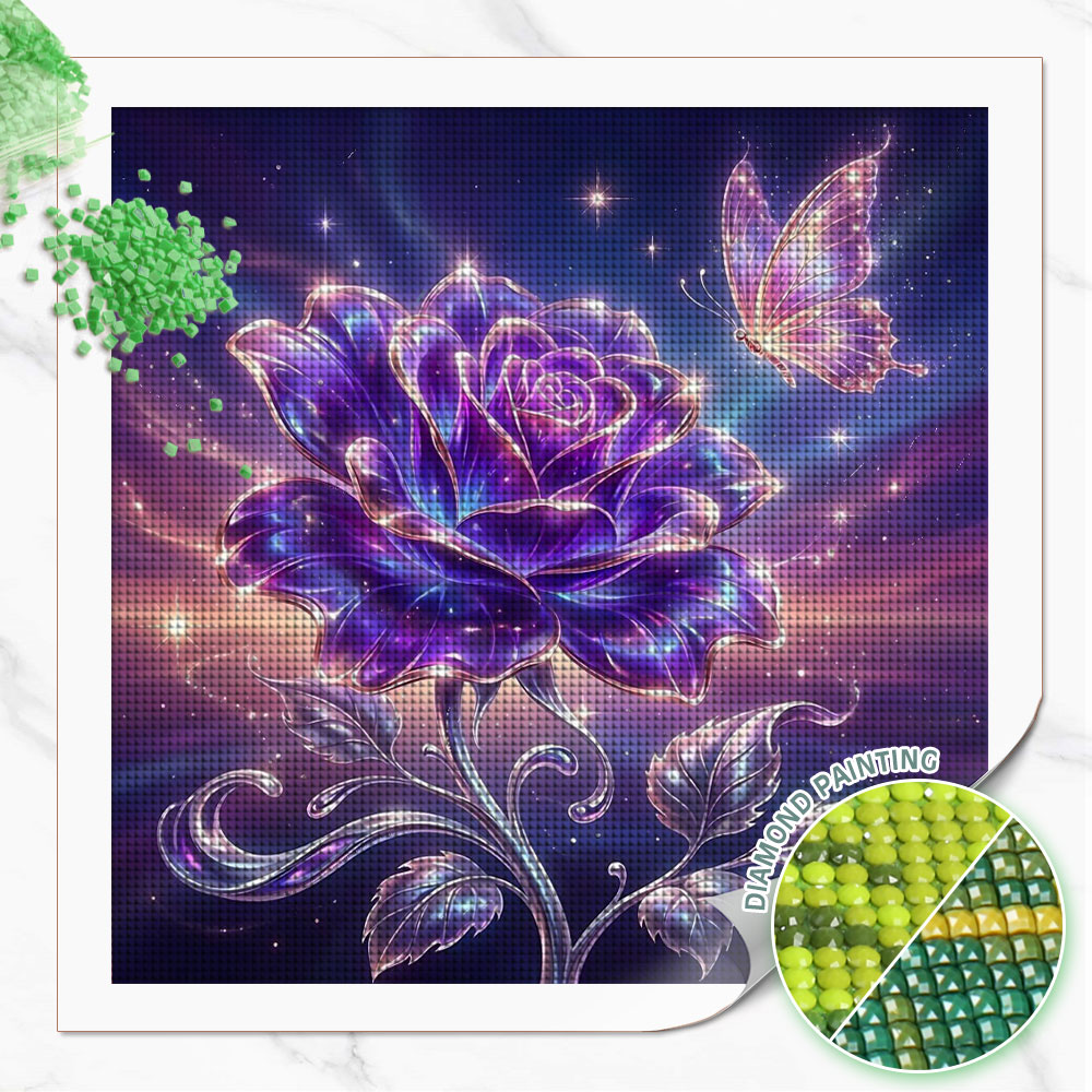 Алмазная мозаика Huacan: Полно – обзор и цена Resin Art Rose