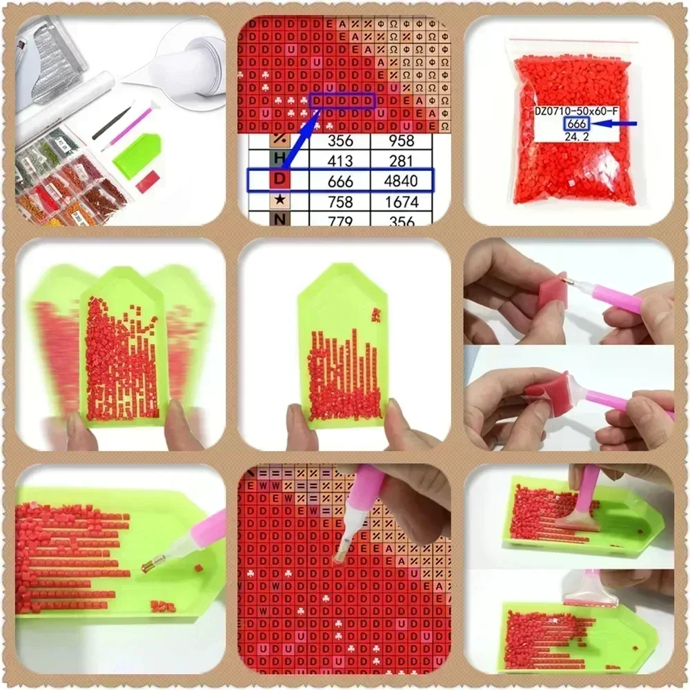 1 шт. безрамная 5D алмазная мо – обзор и цена Resin Art Equipment