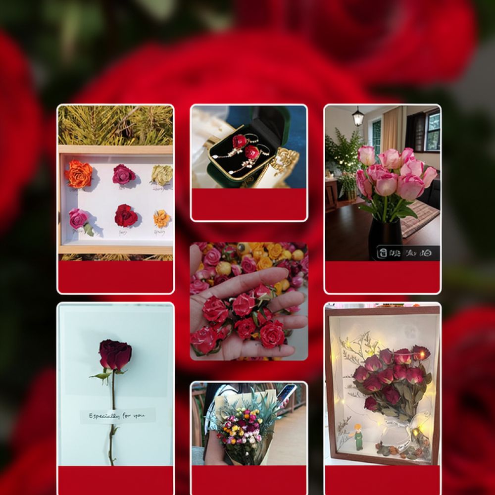 Натуральный букет из сухих роз – обзор и цена Resin Art Rose